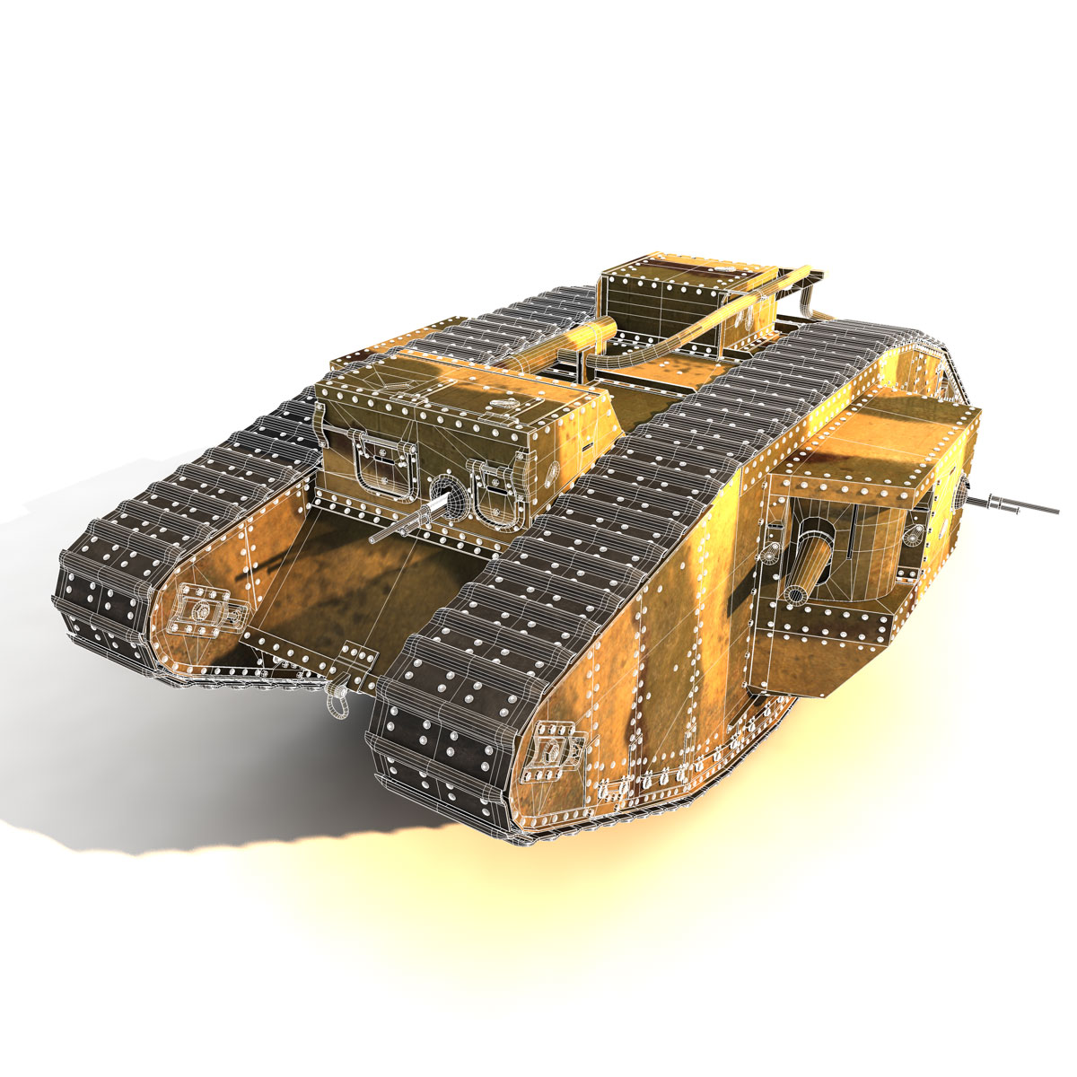 Mark V-3D Tank 3d model