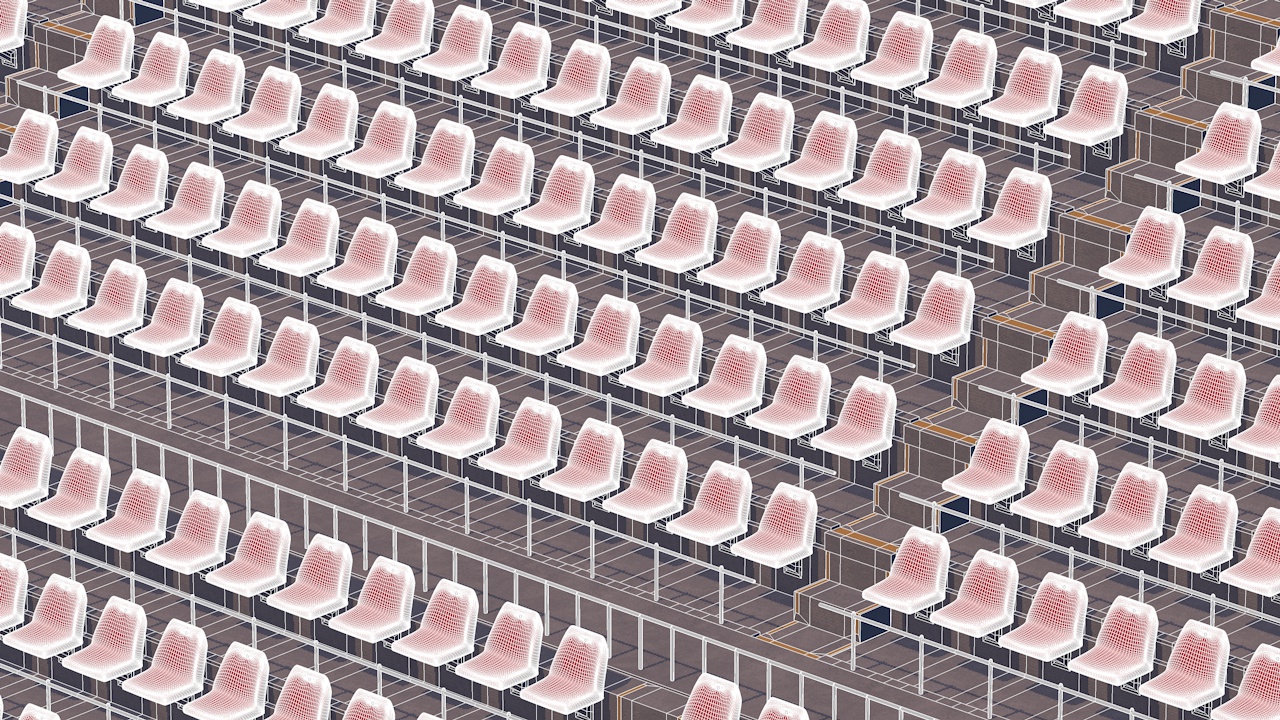 صندلی های استادیوم 3d مدل بیلیارد سالن ورزشگاه استادیوم