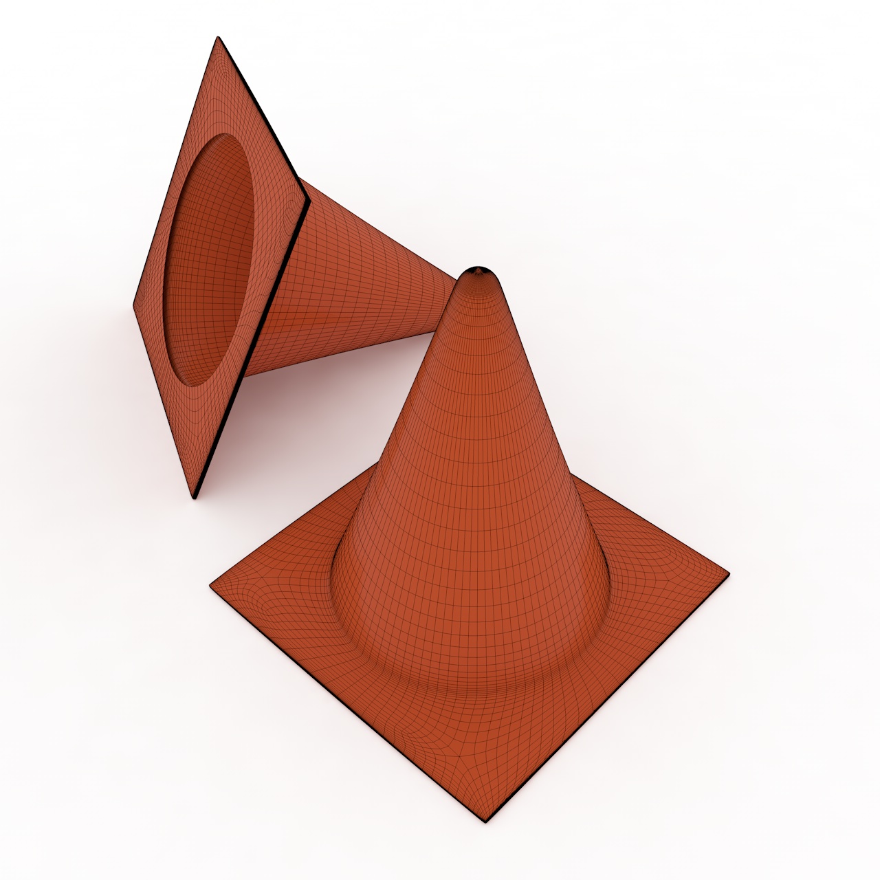 Training Cones 3d model obstacle football practices