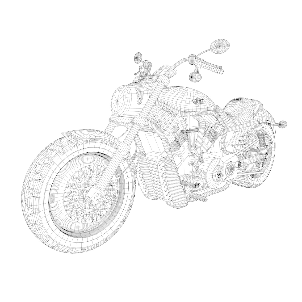 3d model van Harley Davidson