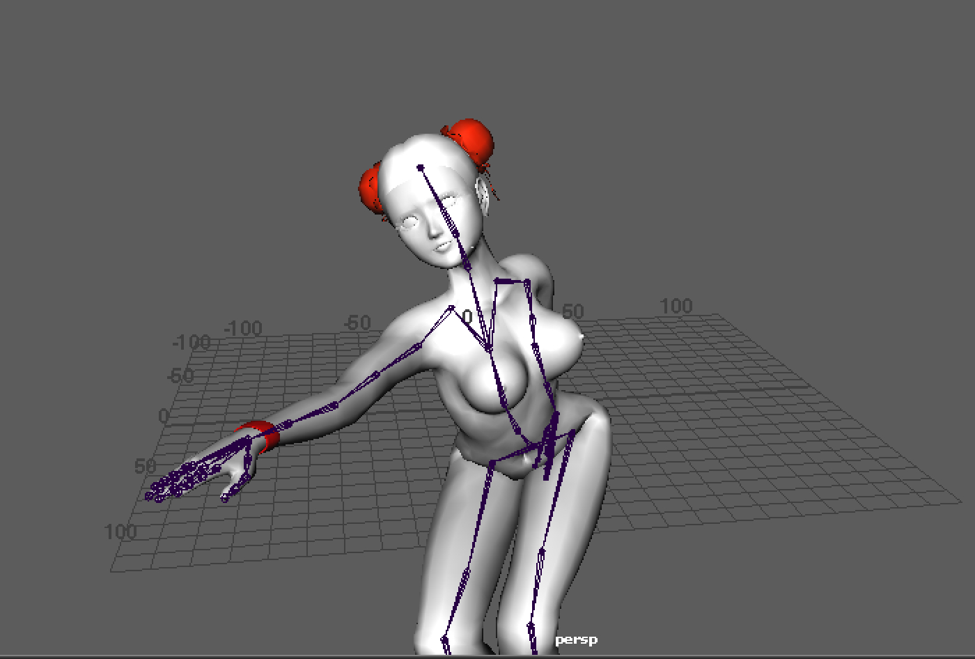 Rigged Human Body 3d model with Animation