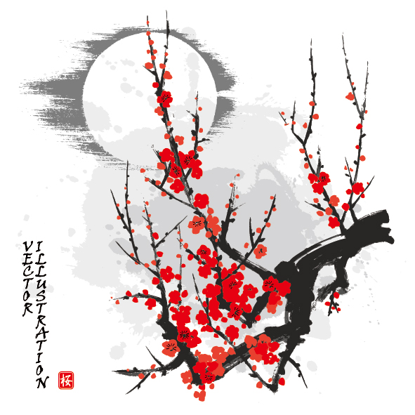 中国古典静Elegant水墨画