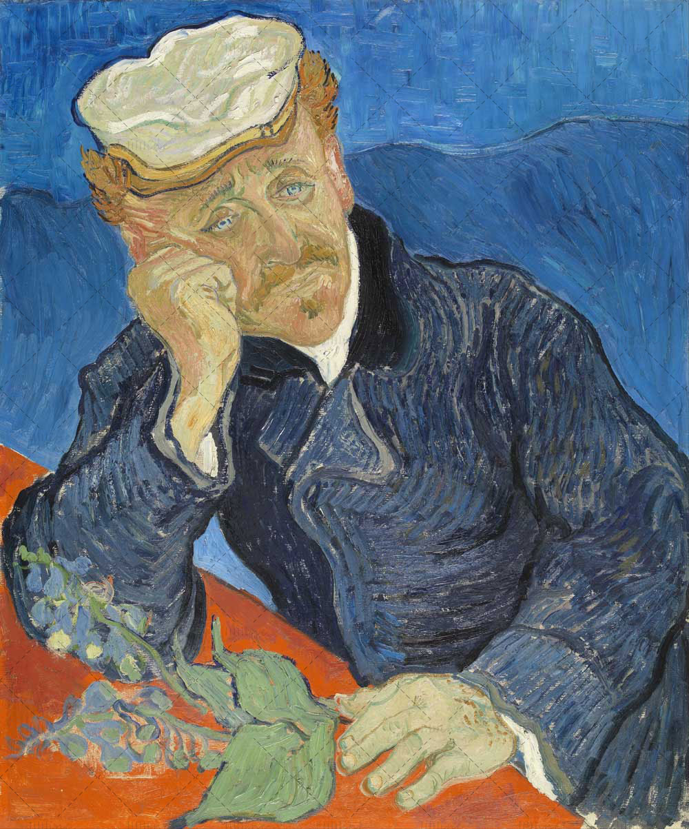 Peinture à l'huile: Dr. Paul Gachet (1890) de Vincent van Gogh