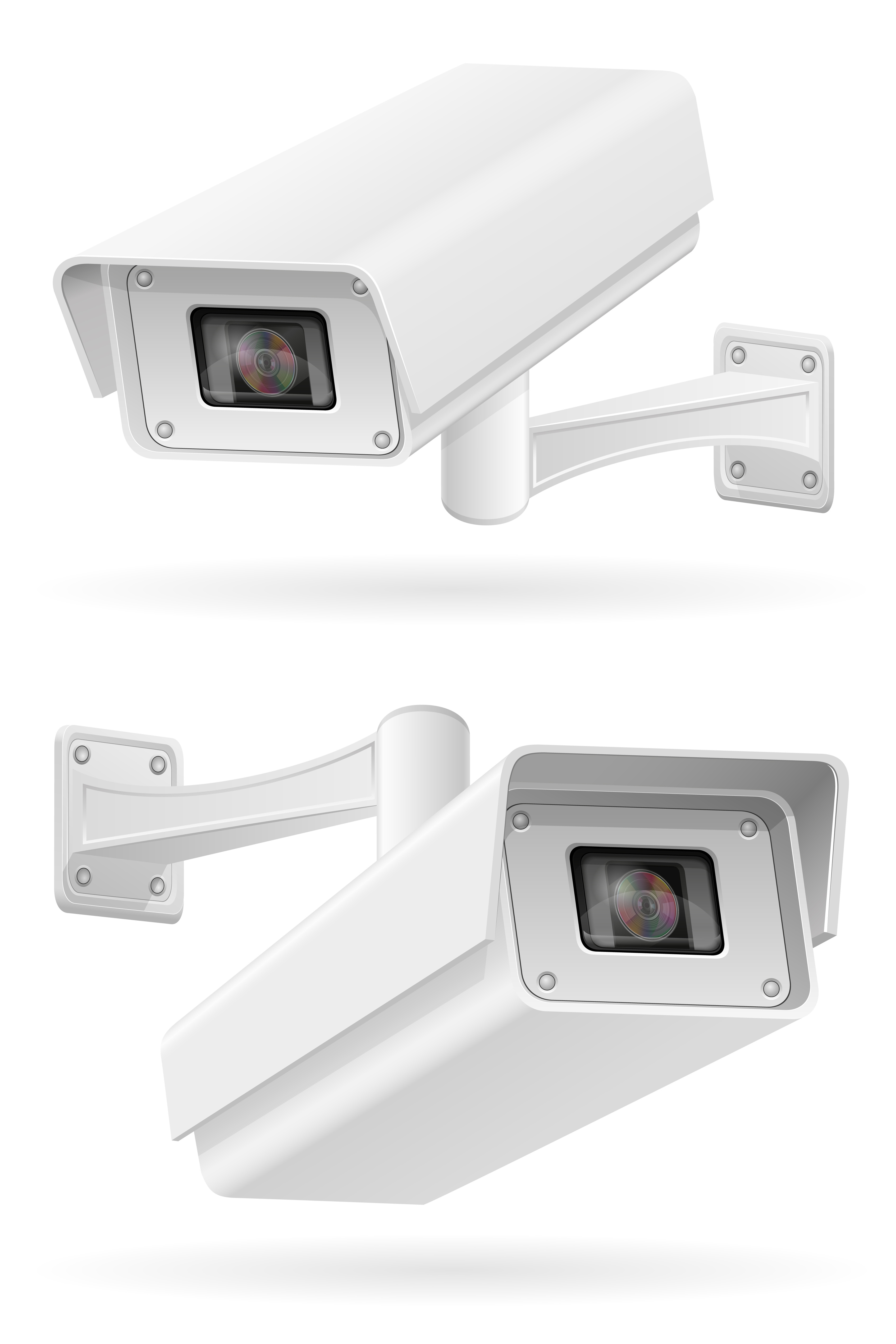 Modèle de caméra de surveillance plat