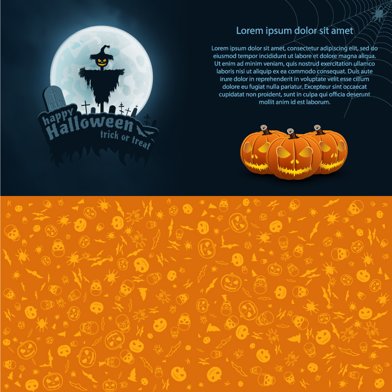 Halloween Day ontwerpelementen
