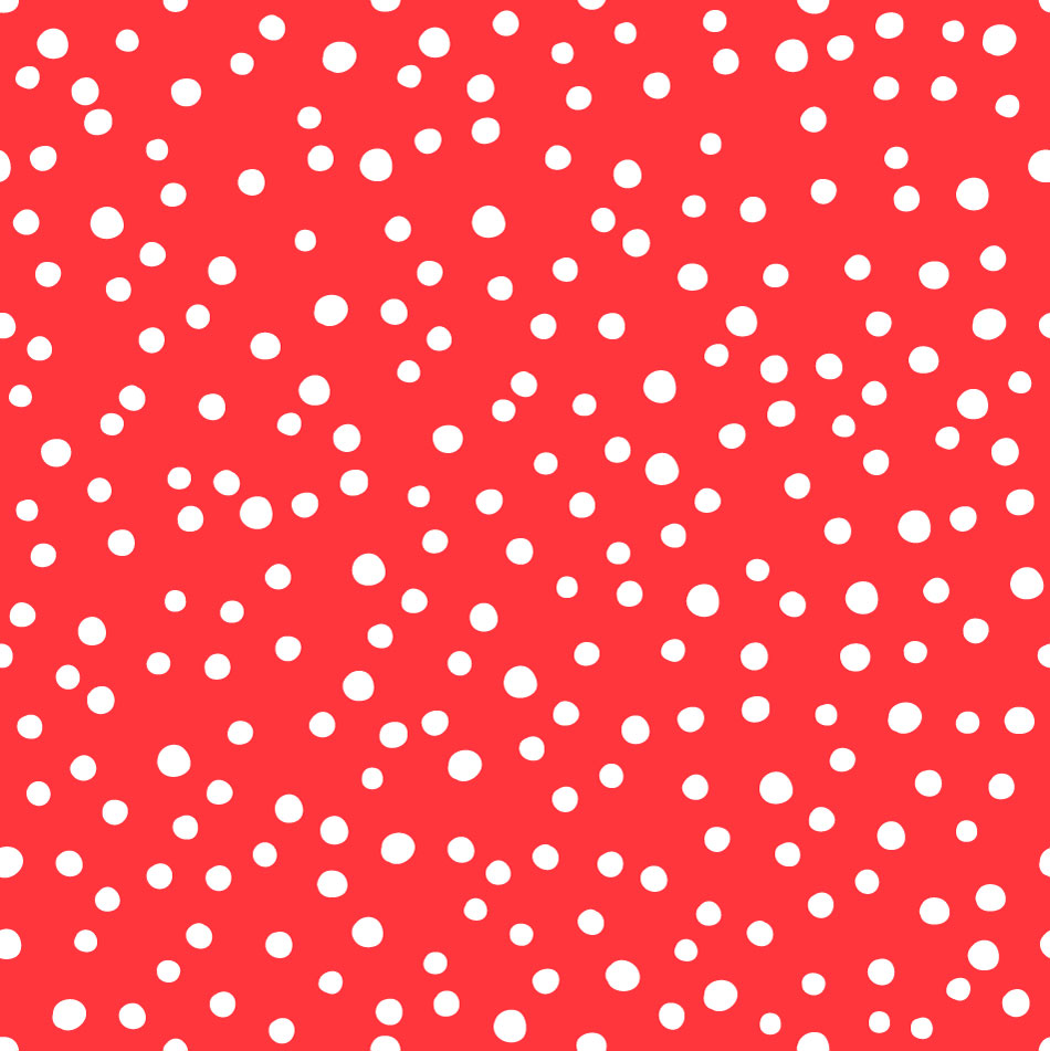 Seamless texture white dot red background vector gift wrapper