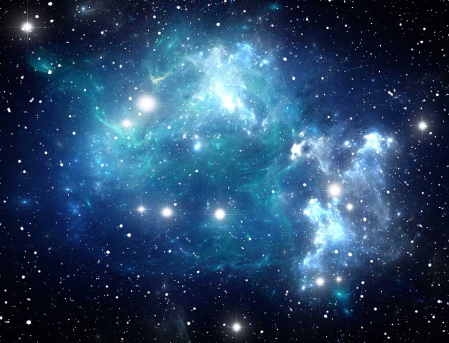 Pacote de padrões de alta resolução do universo de nebulosa do céu estrelado 3