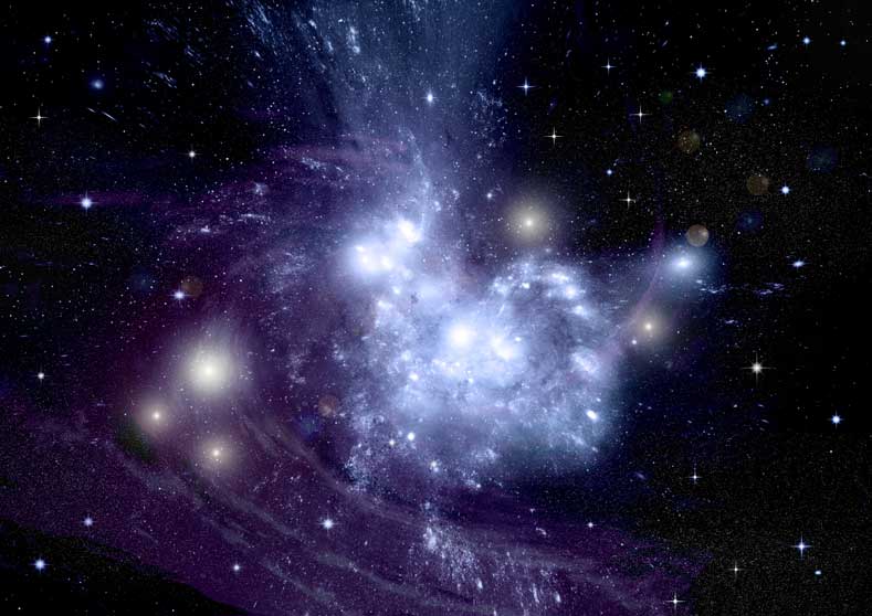 Starry Sky Nebula Universe mønsterpakke med høy oppløsning 5