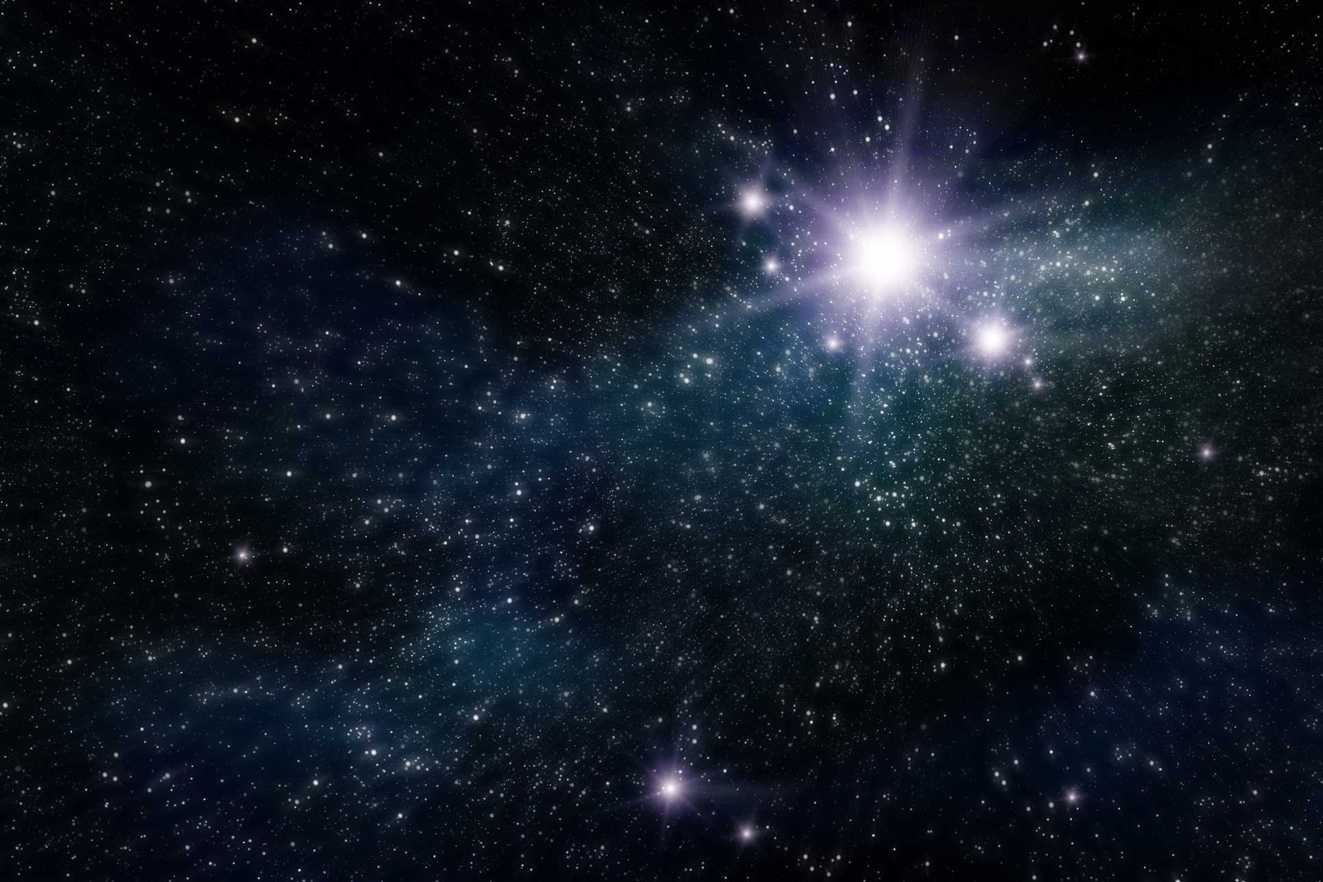 Starry Sky Nebula Universe bunt 6 med høy oppløsning