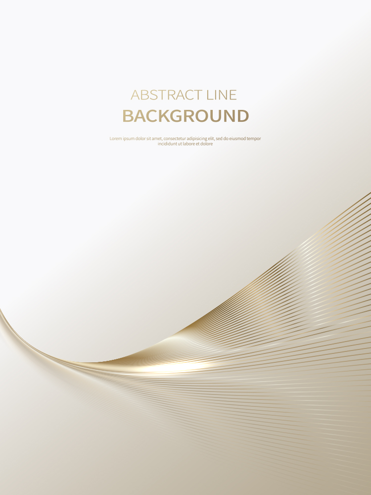 Abstract Line Golden Background