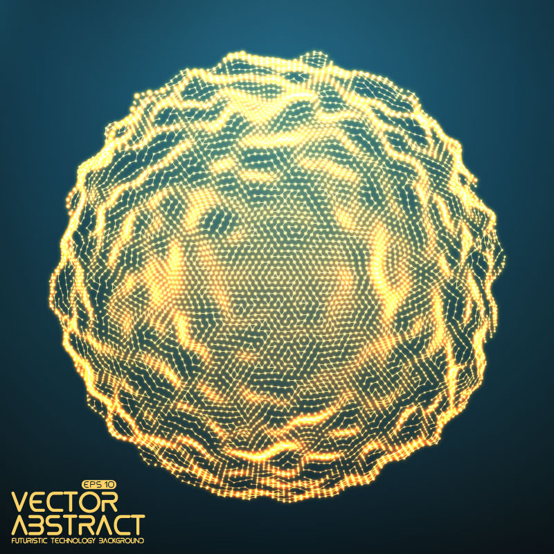 Abstract Particle Scientific background vector