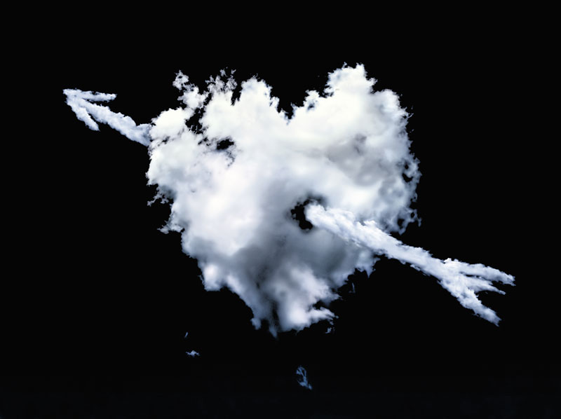 Pfeil und Herz Cloud Transparent PNG
