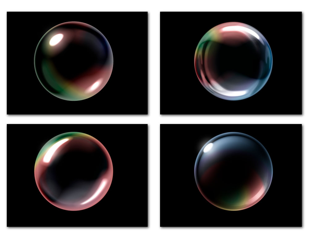 Bubbles Design grafic AI Vector