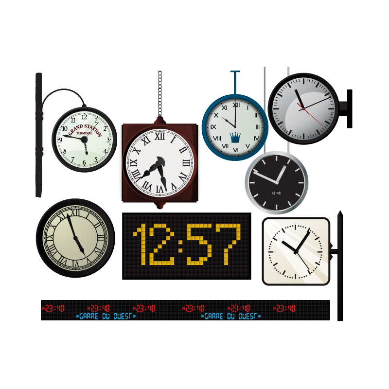 Klok chronograaf Sandglass Vector