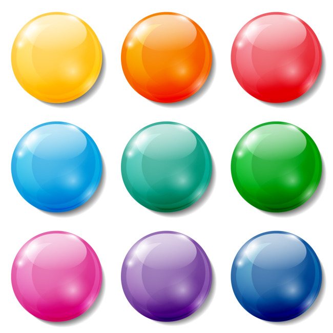 Colourful Crystal Ball AI vector