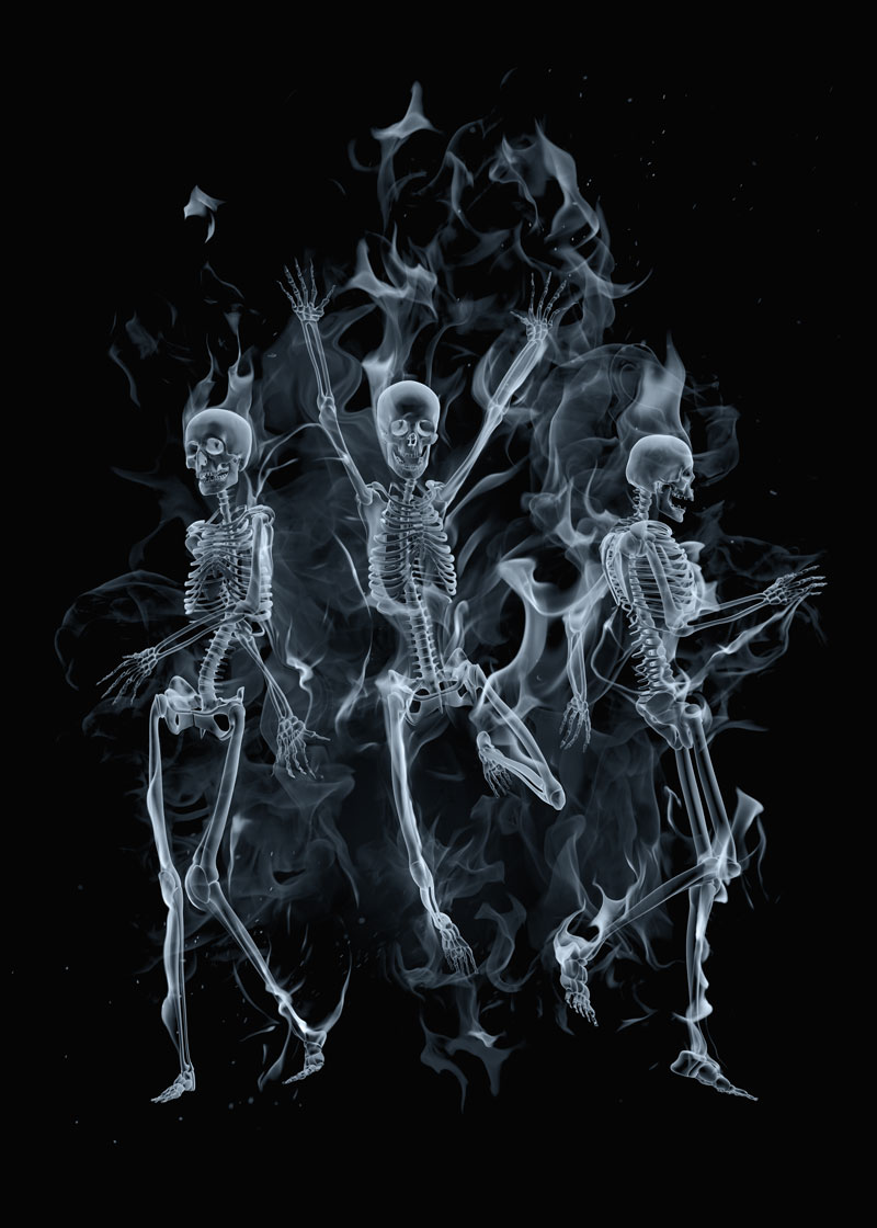 Dancing Skeleton Smoke png