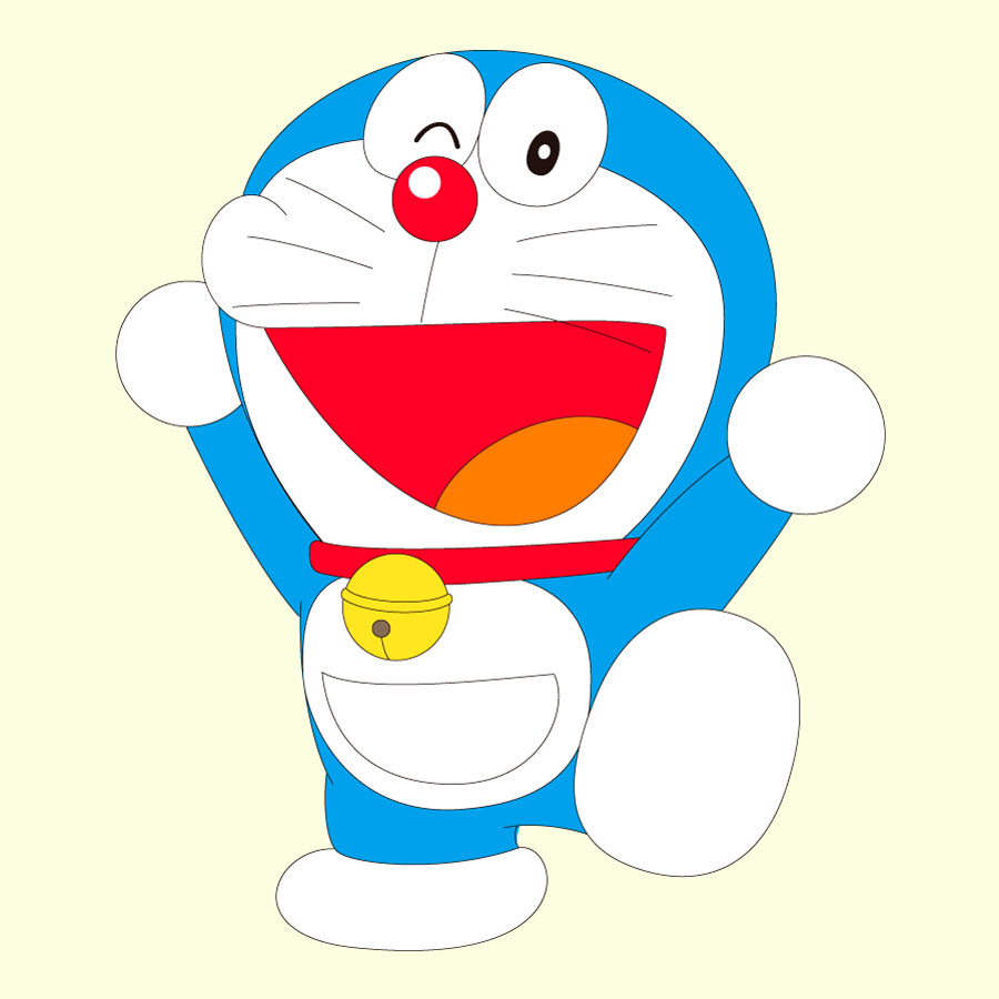 Doraemon risani lik AI Vektor
