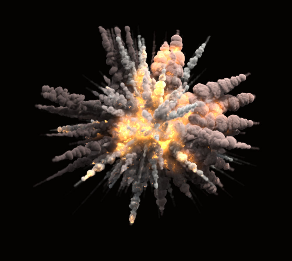 انفجار در هوا PNG