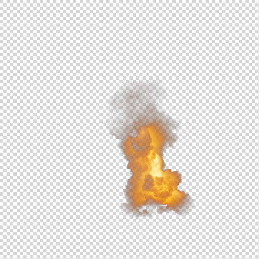 Explosion Smoke Spark PNG