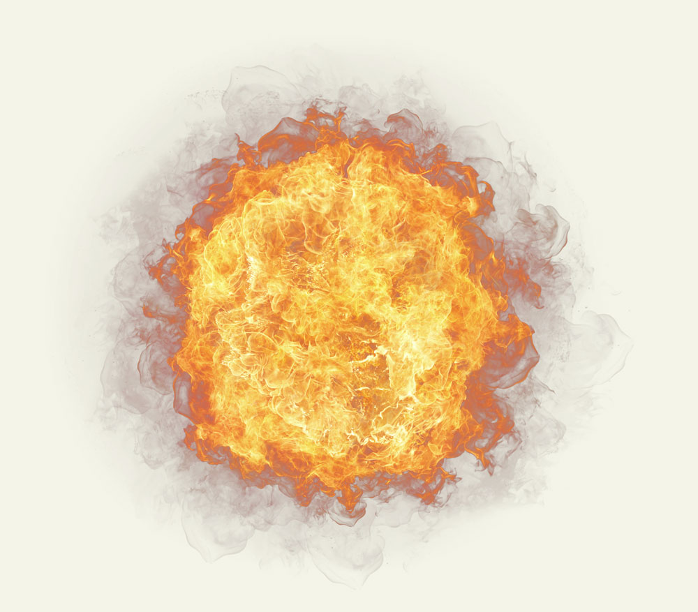 Огненный шар PNG