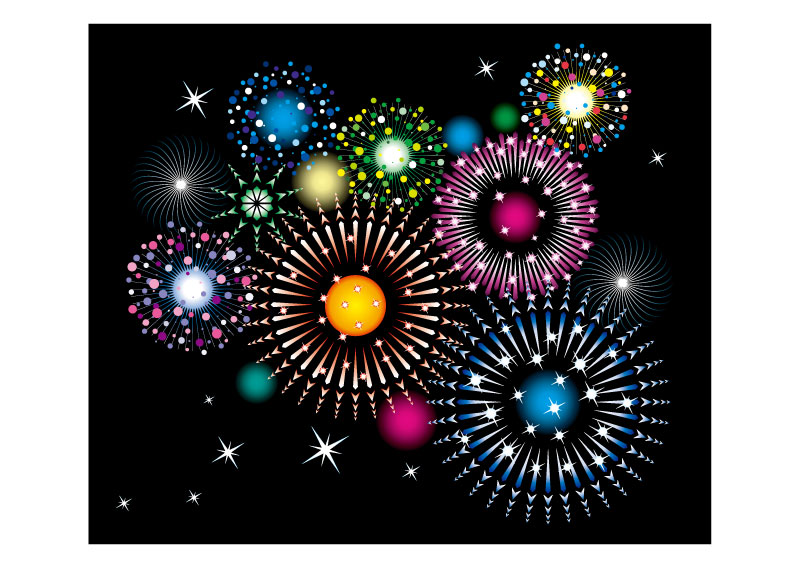 Fireworks Light ai elements vector