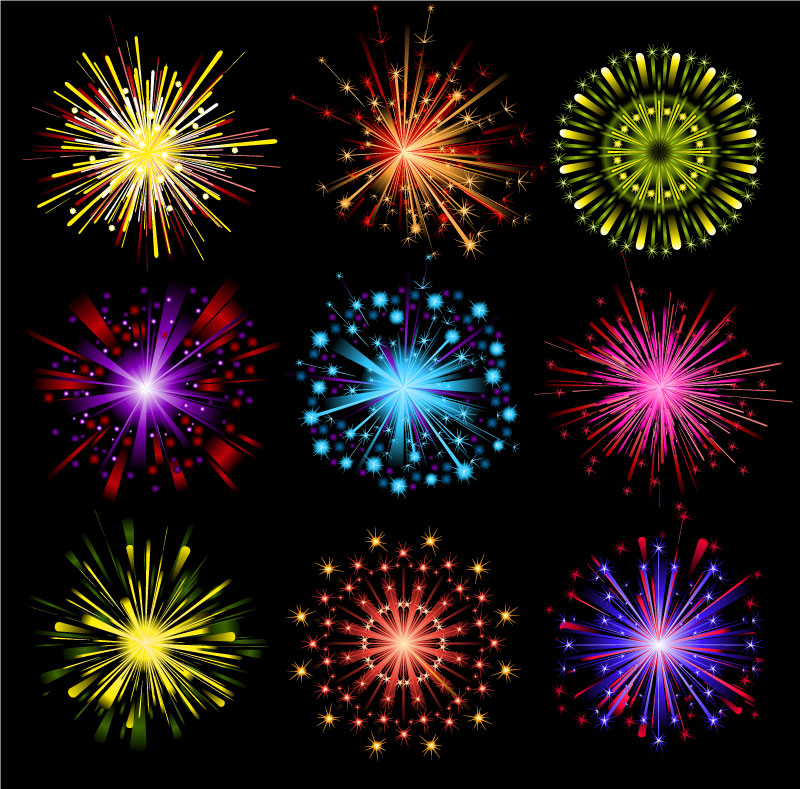 Fireworks Light ai elements vector