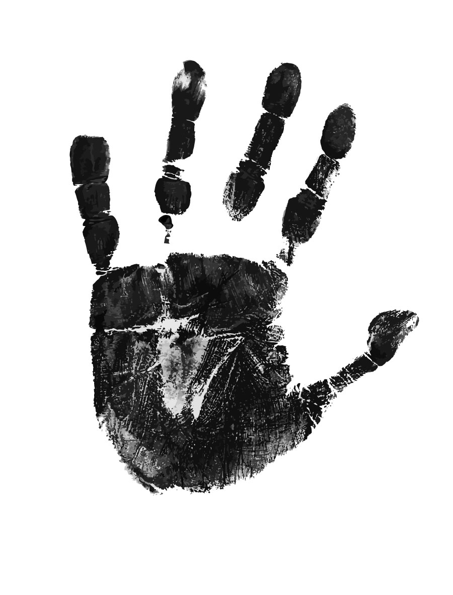 Hand Palm Graphic AI vector