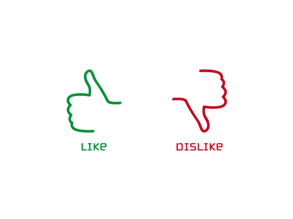 مانند Dislike Icons AI Vector