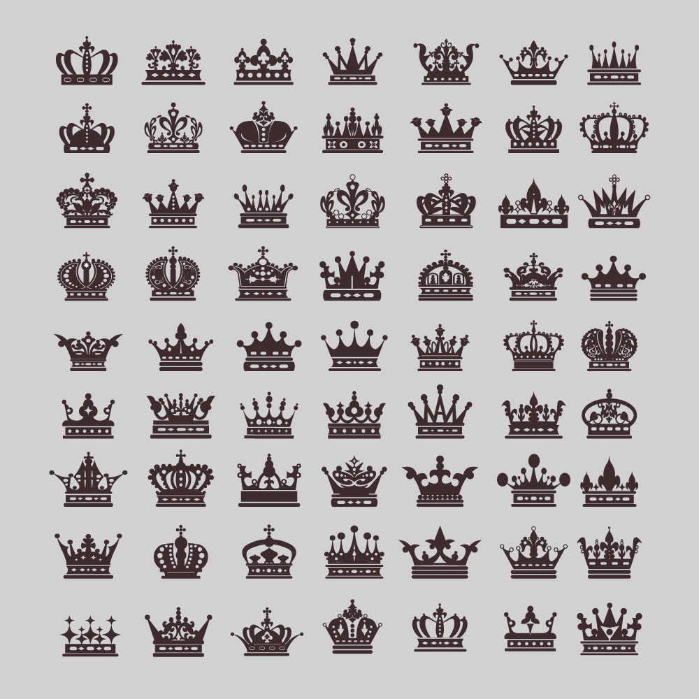 Luxury Crowns AI Vector