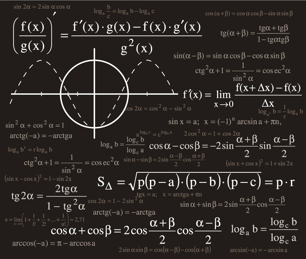 Mathematical And Physics Formula AI Vector
