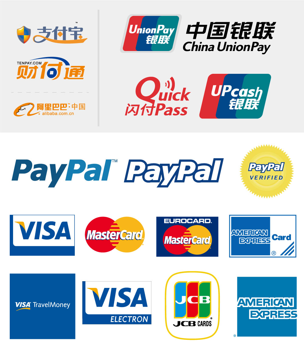 Iconos de pago en línea AI Vector