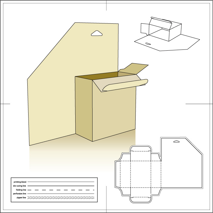 Paper Package9 AI Vector
