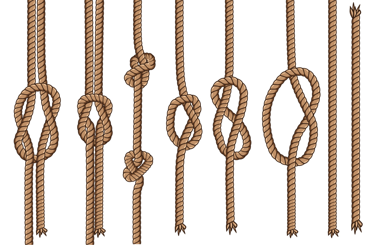 Collection de cordes et cordages