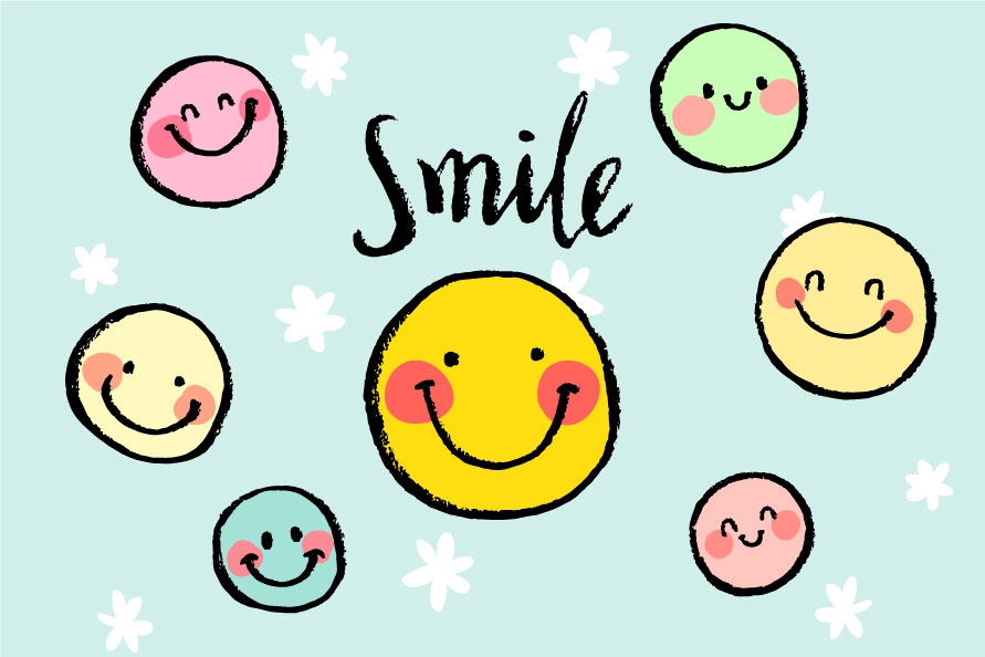 Smile Emotion Icons AI Vector