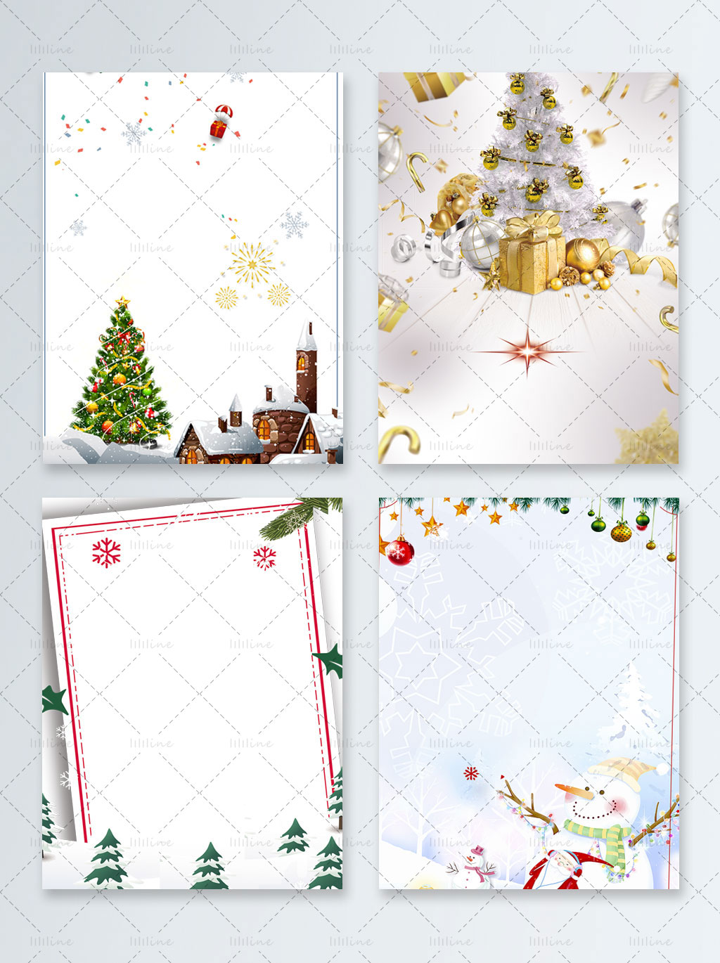Christmas Background psd (4 fichiers)