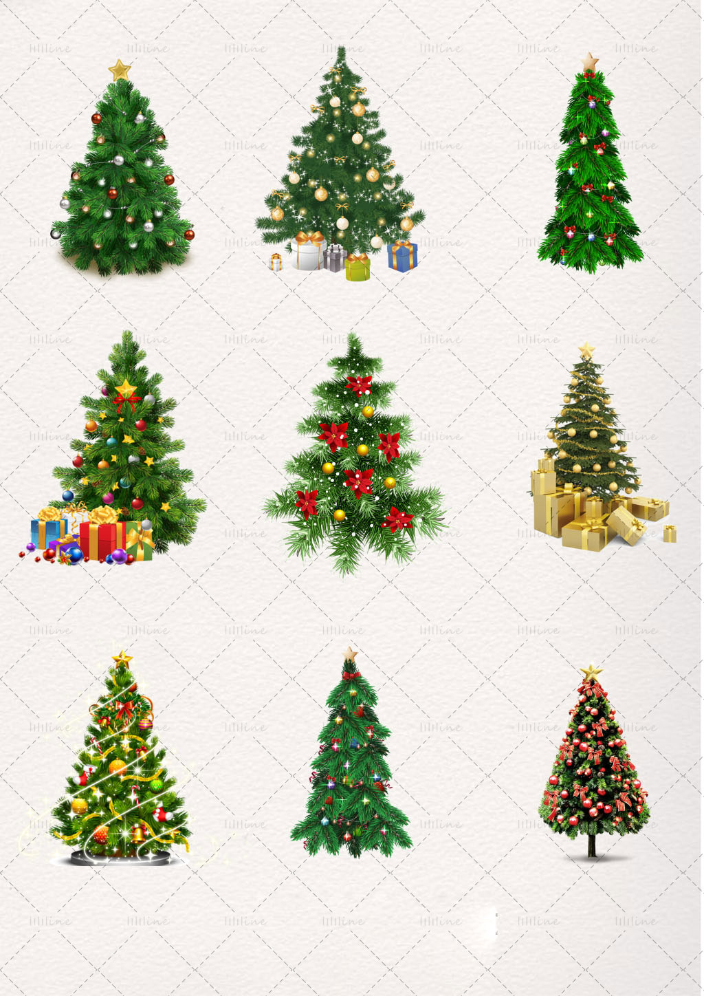 Vánoční strom psd