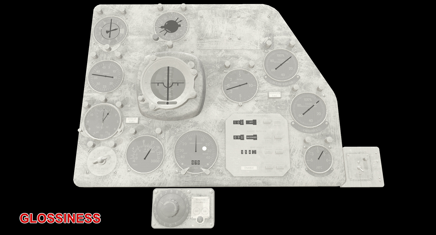 Mi-8MT Mi-17MT rechte Platten 3D-Modell