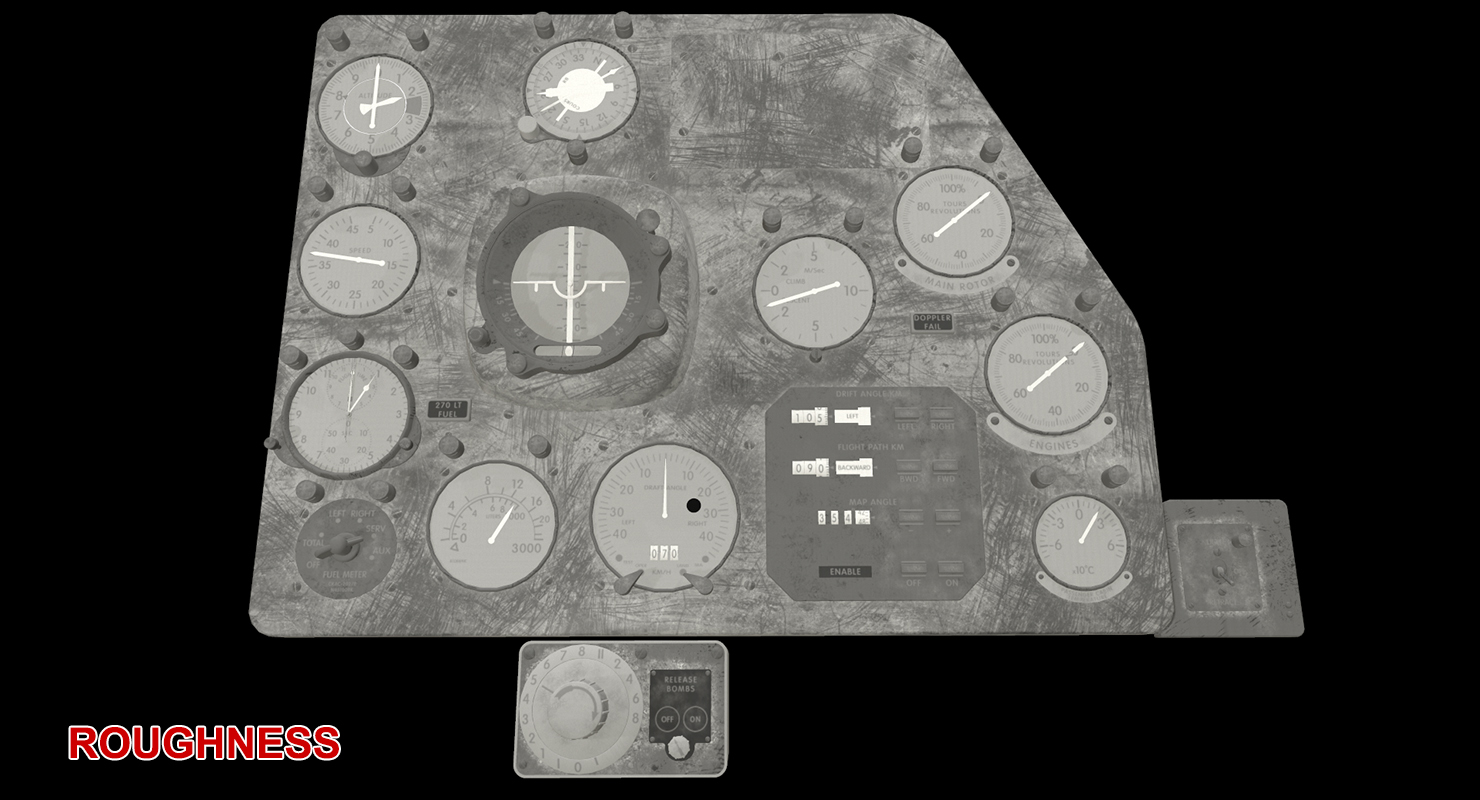 Mi-8MT Mi-17MT rechte Platten 3D-Modell