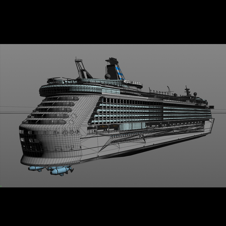 Crucero modelo 3d