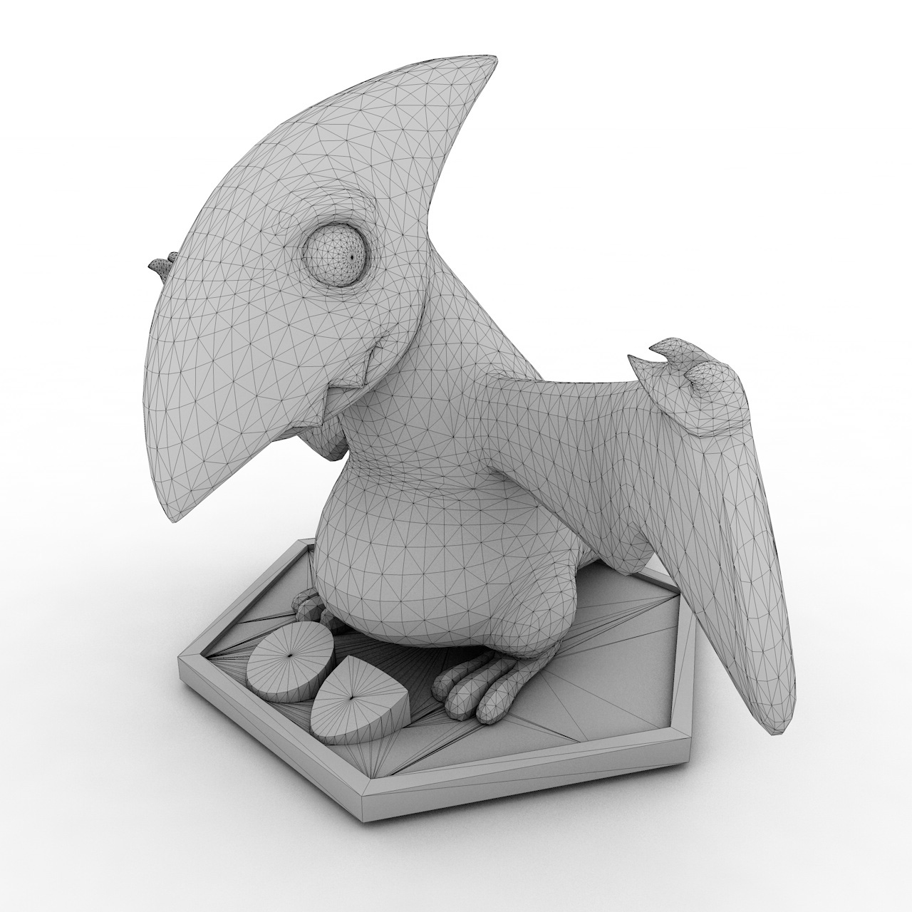 Cute pterosaur 3d model