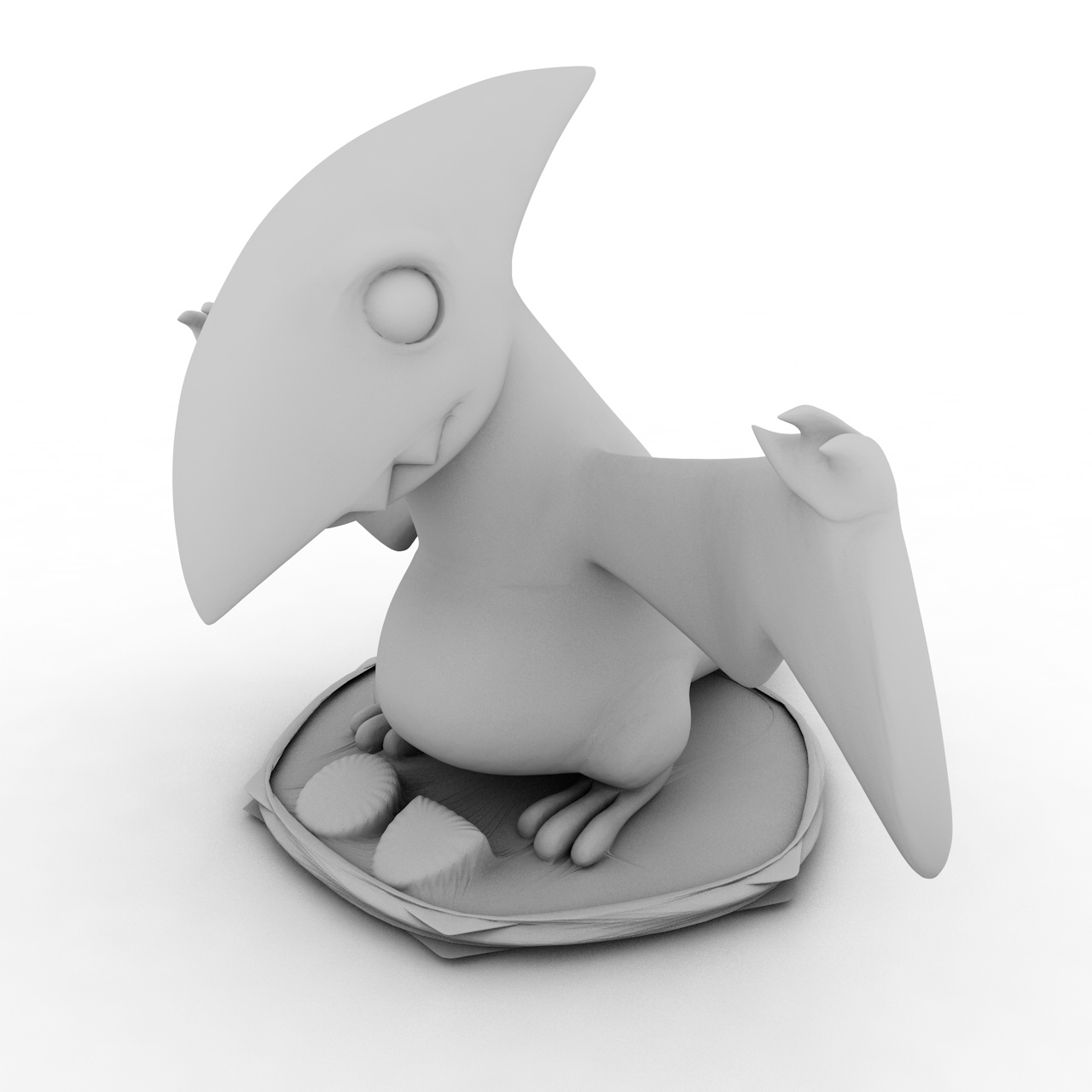 Søt pterosaur 3d-modell