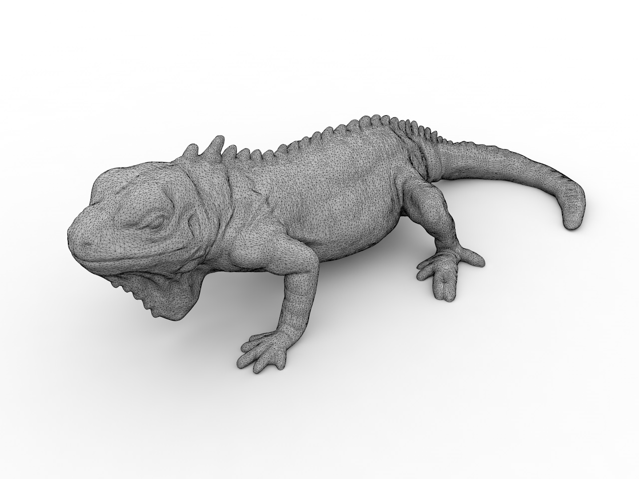 Modelo de impressão 3d Iguana