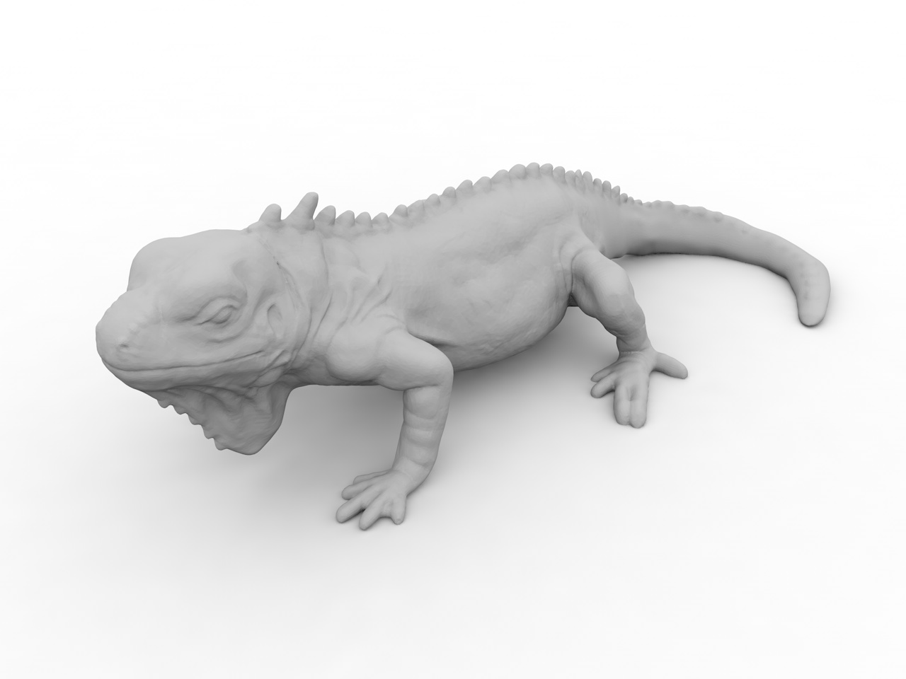 Iguana 3d tiskový model