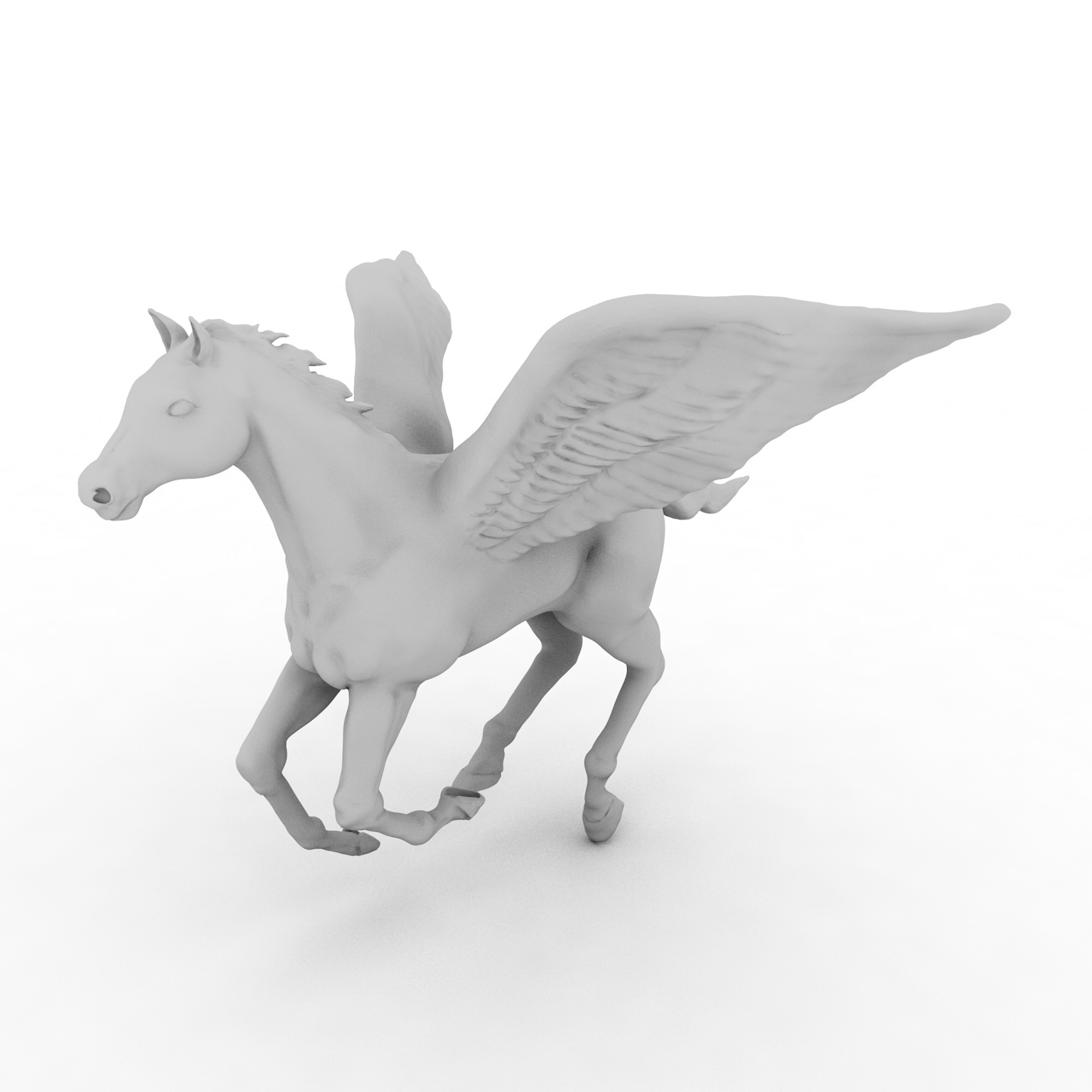 Pegasus 3d-utskriftsmodell