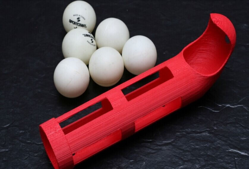 3D natisnjen model škatle za shranjevanje v namiznem tenisu