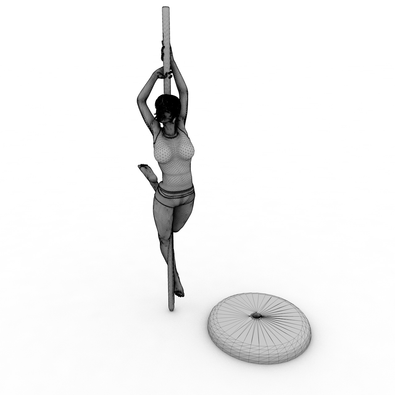 Pole Dance 3D Baskı Modeli