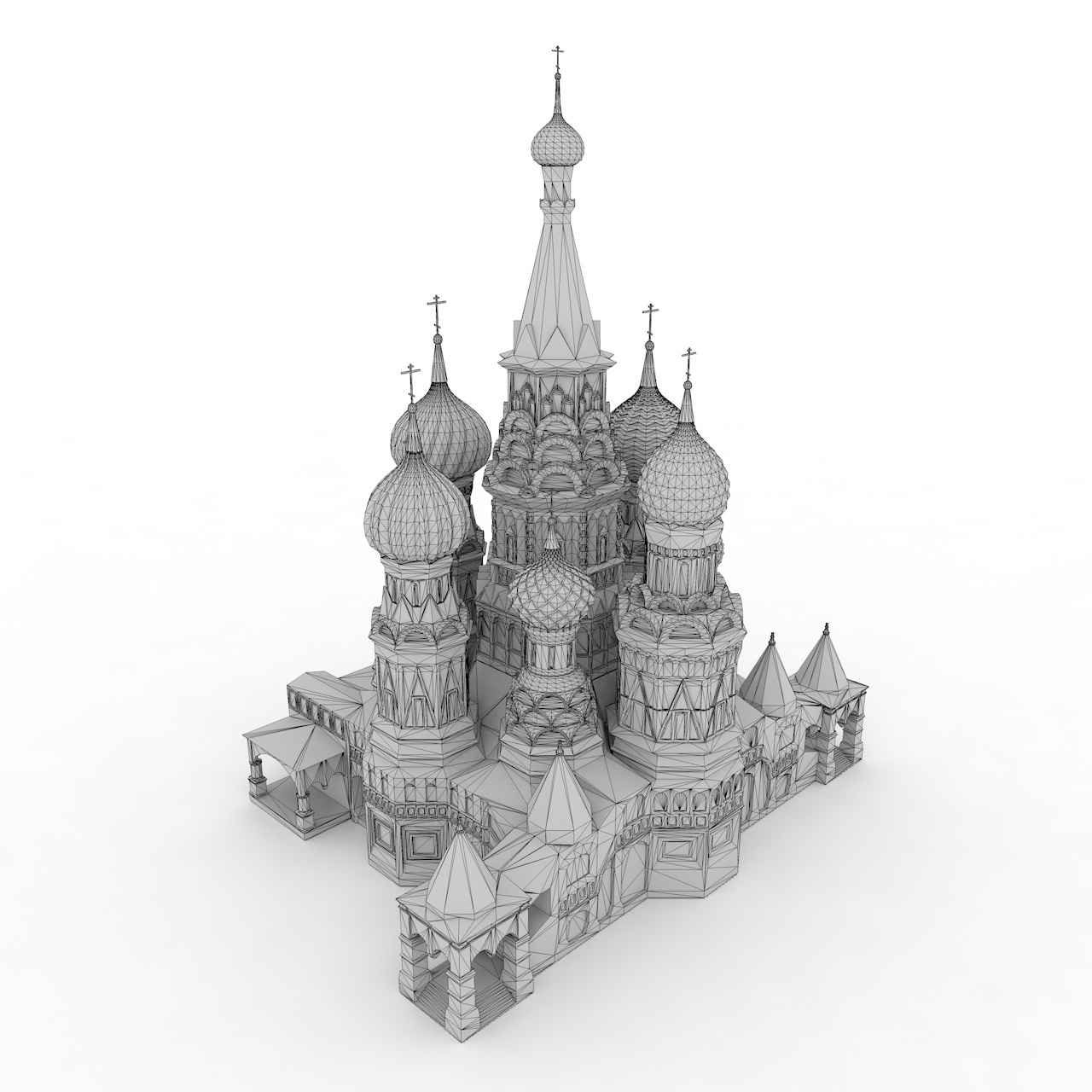 modèle d'impression 3d cathédrale st basils