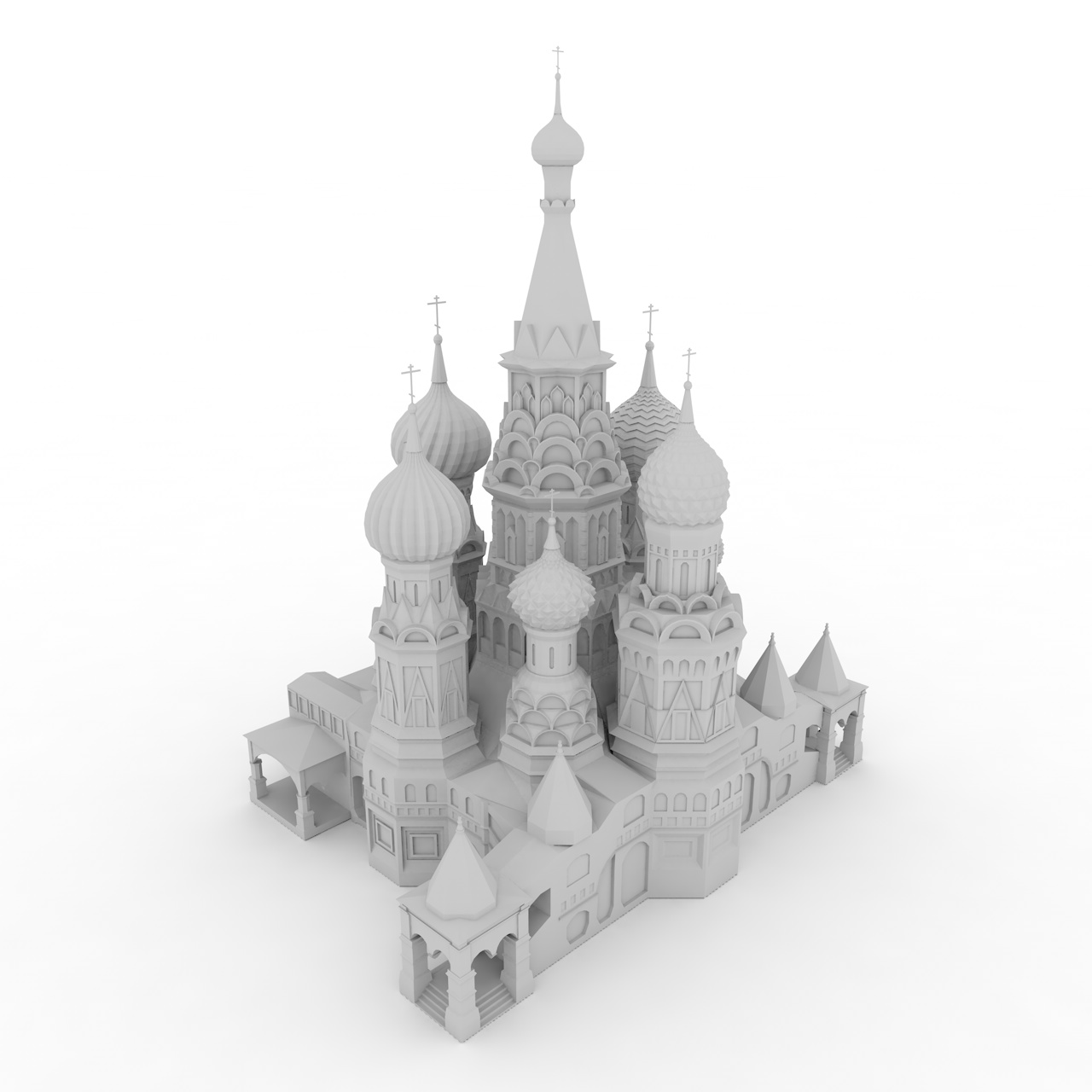 圣罗勒大教堂3D打印模型