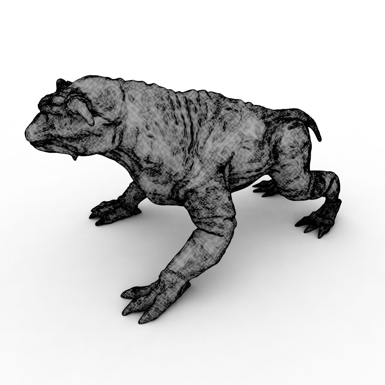 Modèle d'impression 3D de chien de terreur