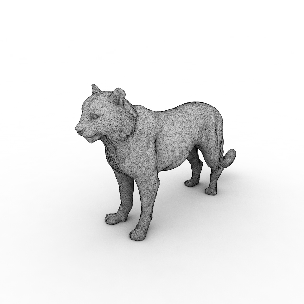 Modèle d'impression 3D Tiger